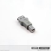 USB A zu USB B 2.0 Adapter, f/m