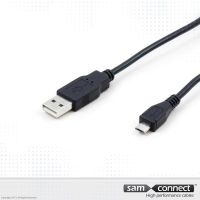 USB A zu Mikro USB 2.0 Kabel, 0,7 m, m/m