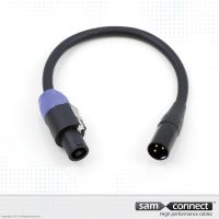 XLR zu Speaker Kabel, 0.3m m/f
